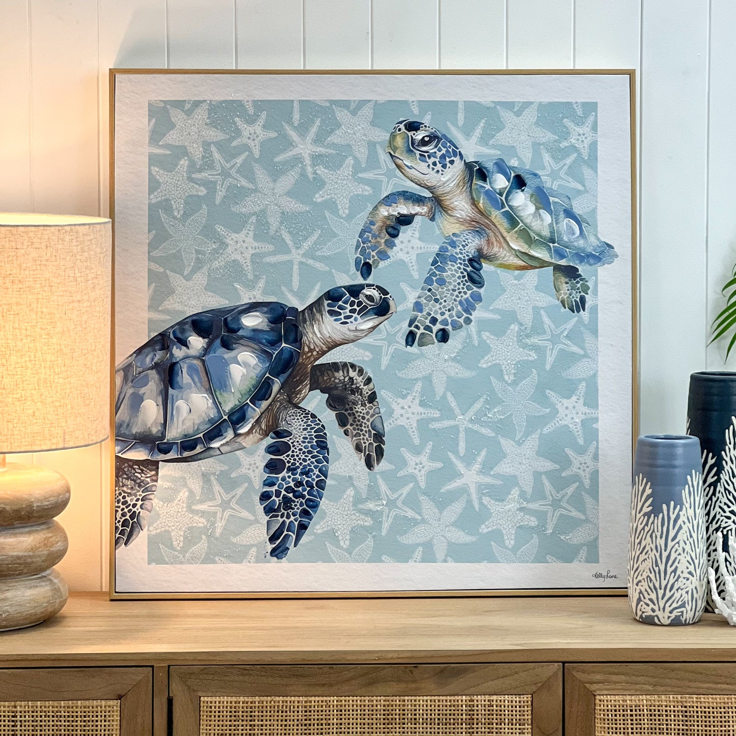 Turtle Pair Canvas