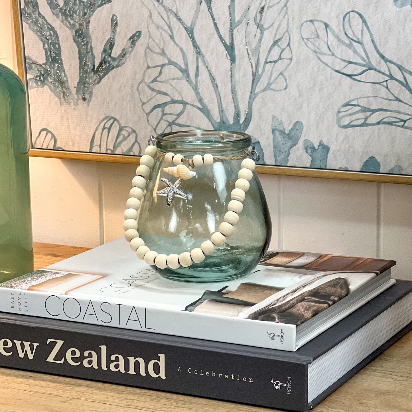 Jade Coastal Tea Light Jar