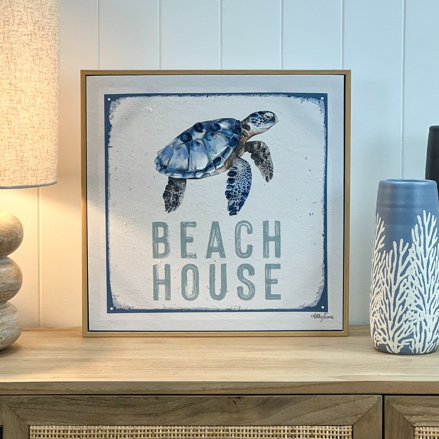 Small Turtle Beach House Canvas