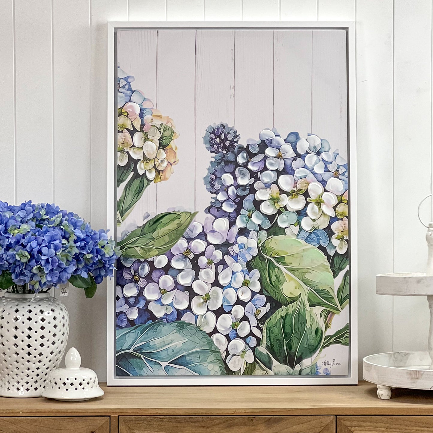 Purple & Blue Hydrangea Duo Canvas