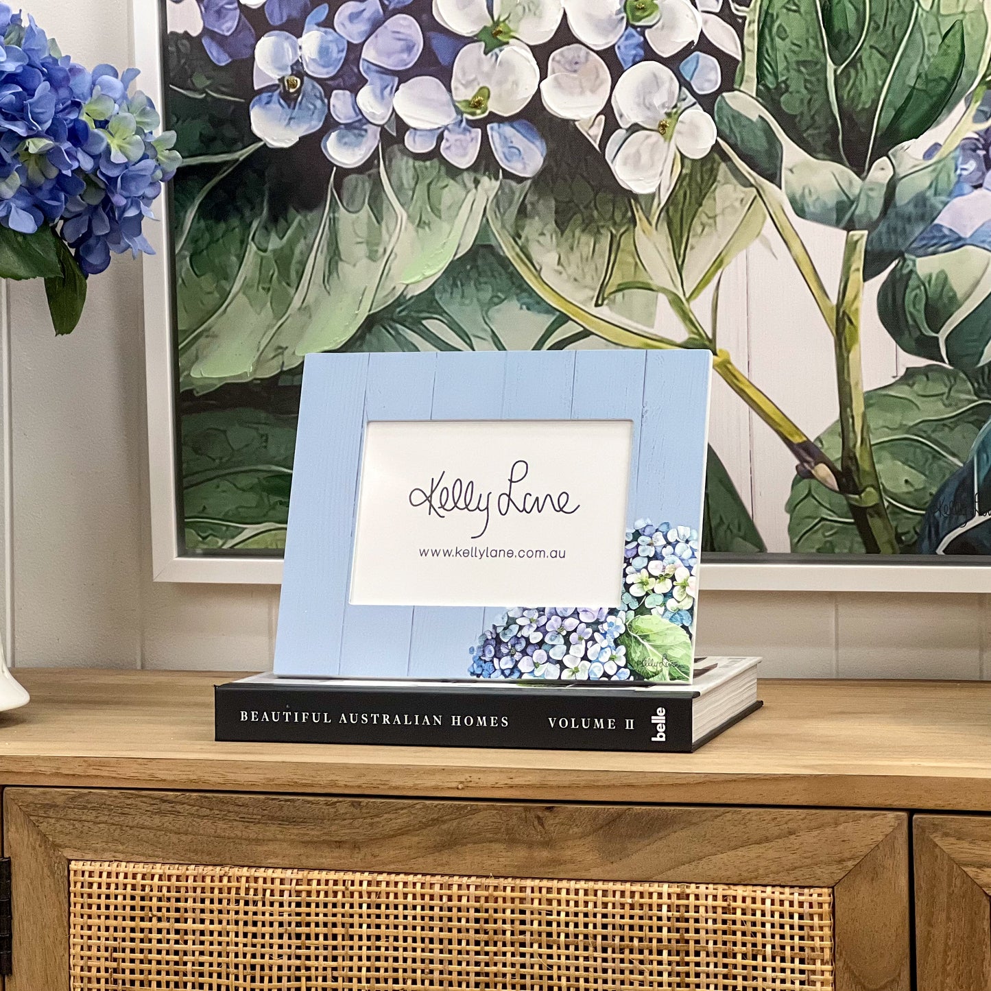 Blue Hydrangea Photo Frame