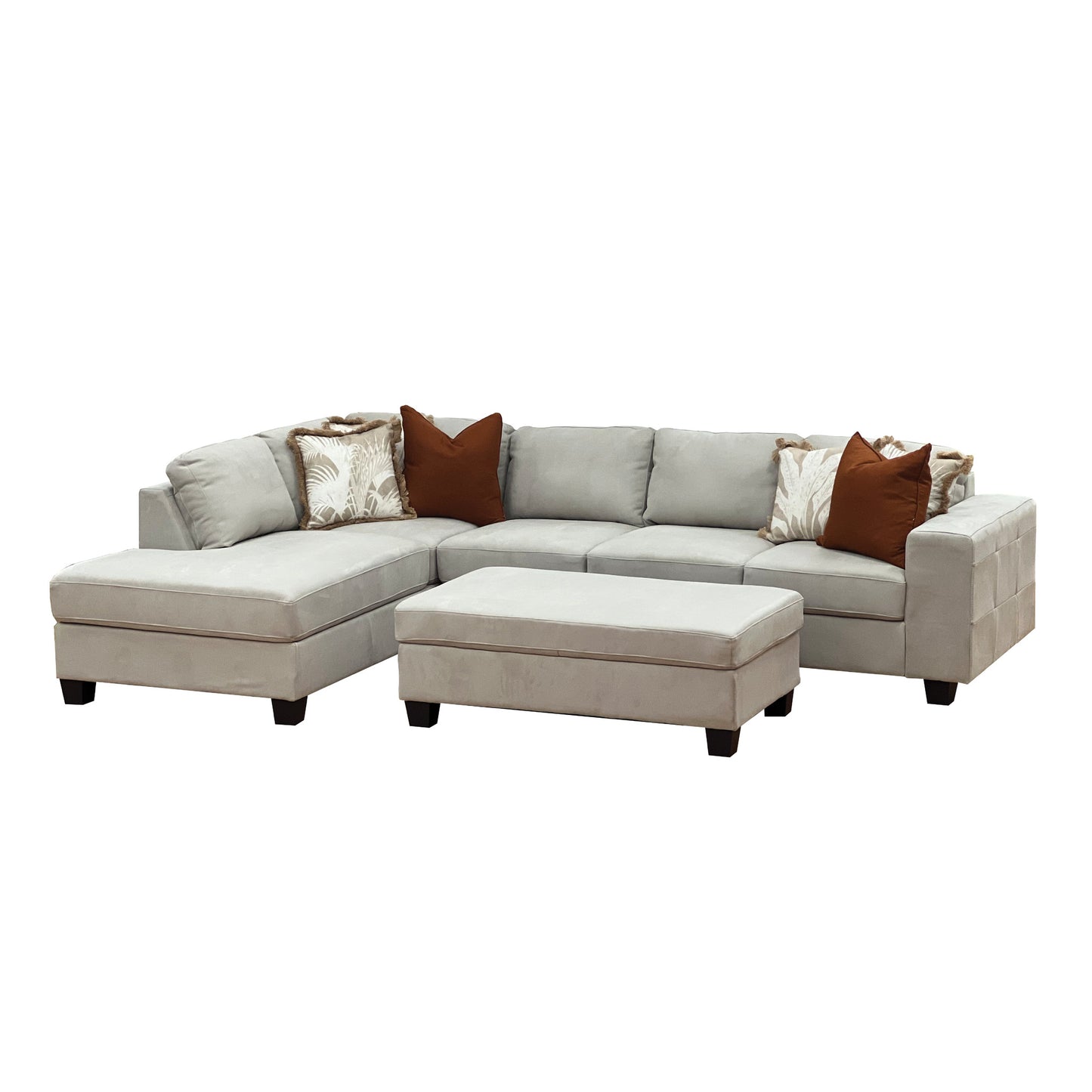Brighton Chaise Lounge + Ottoman (Sand)