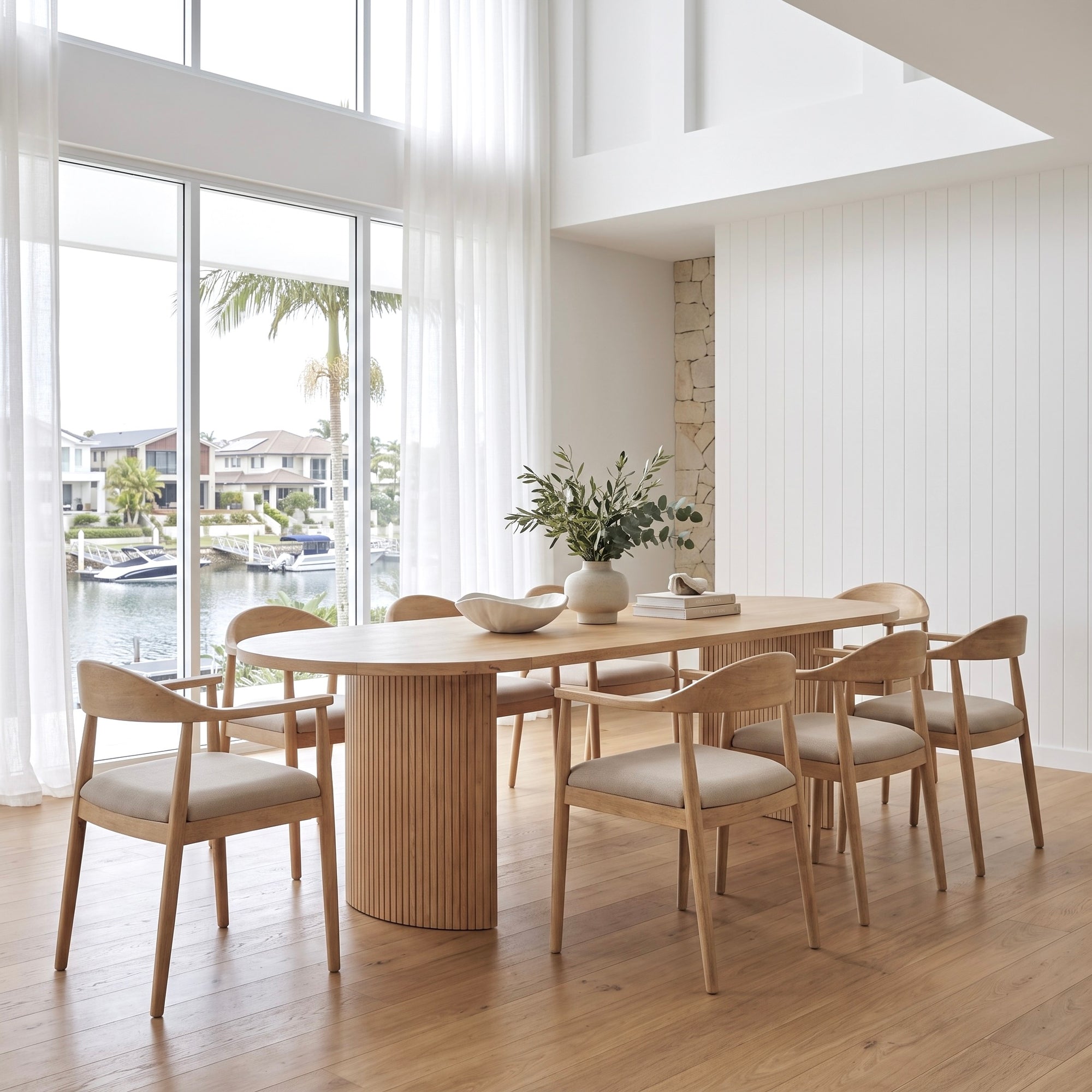 Burleigh Large Fluted Dining Table