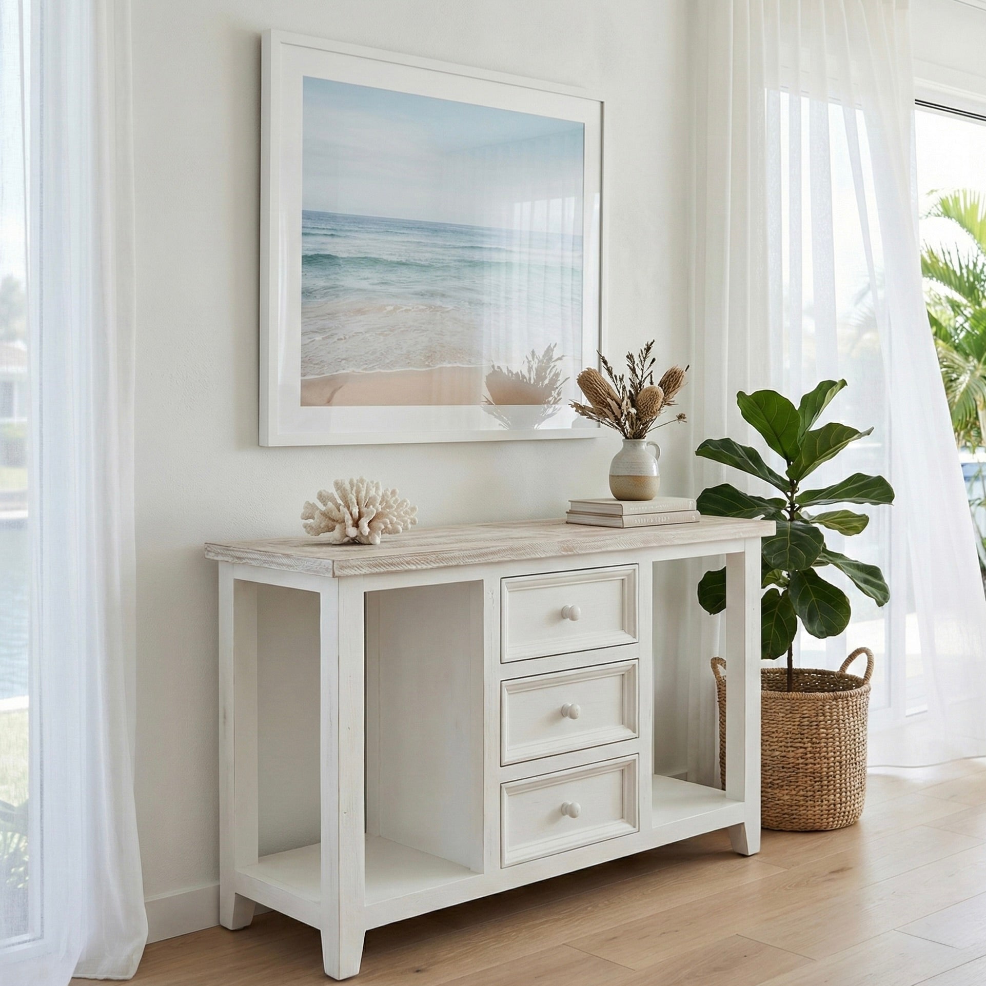 Noosa 3 Drawer Console