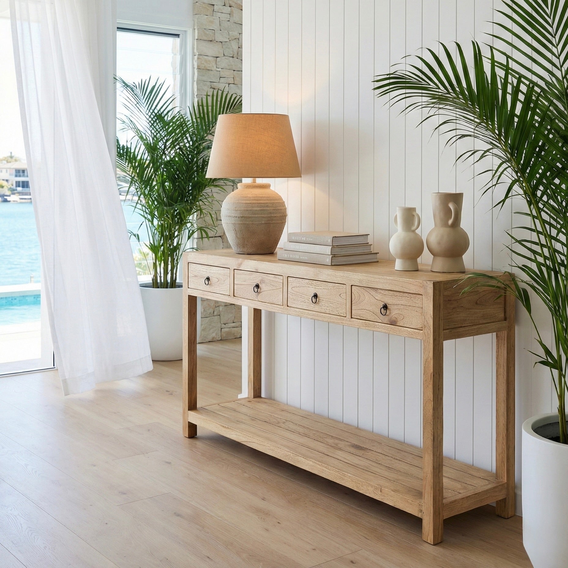 4 Drawer Mindi Console