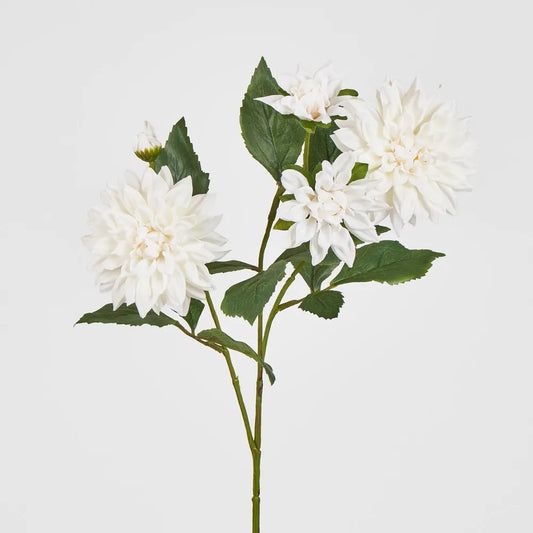 White Dahlia Spray (70cm)