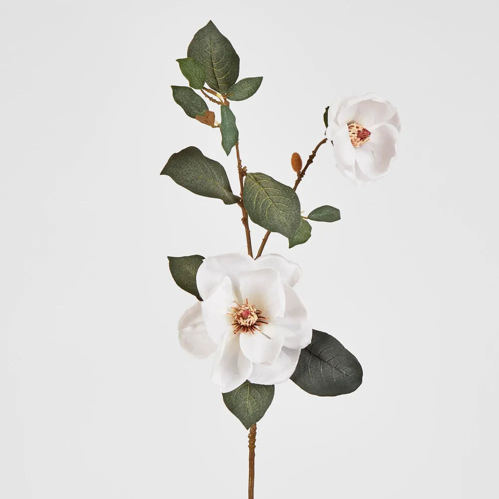 White Magnolia Spray (84cm)