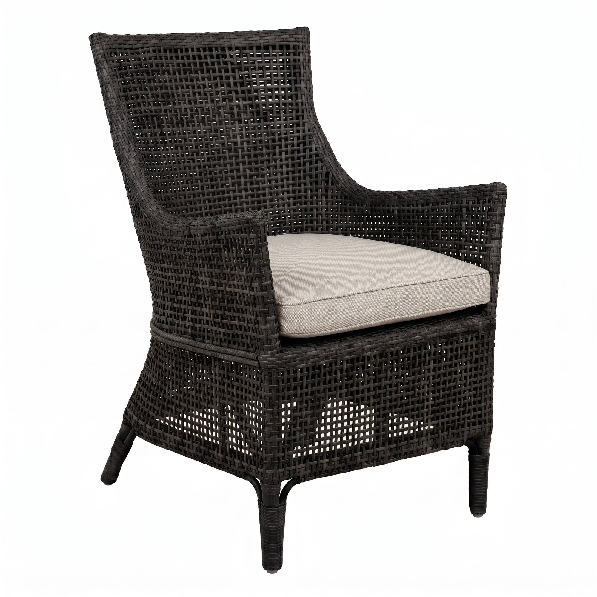 Noosa Black Rattan Dining Chair