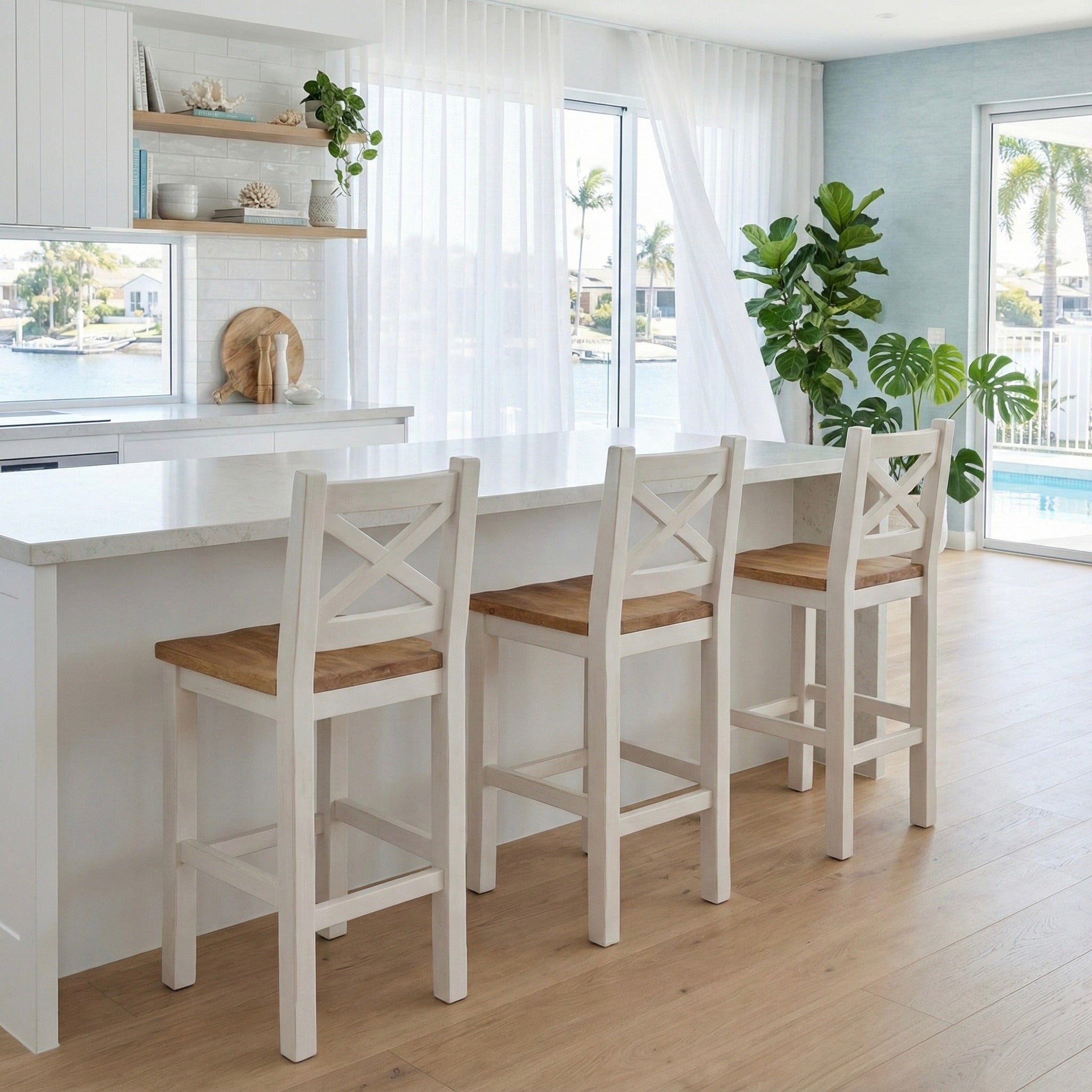 Beach House Breakfast Bar Stool