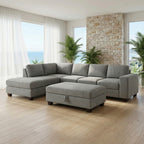 Brighton Chaise Lounge + Ottoman (Elephant)