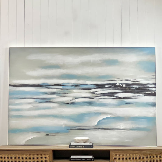 Large Calm Shores Painted Canvas