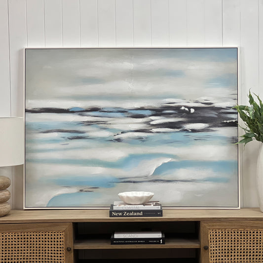 Small Calm Shores Painted Canvas