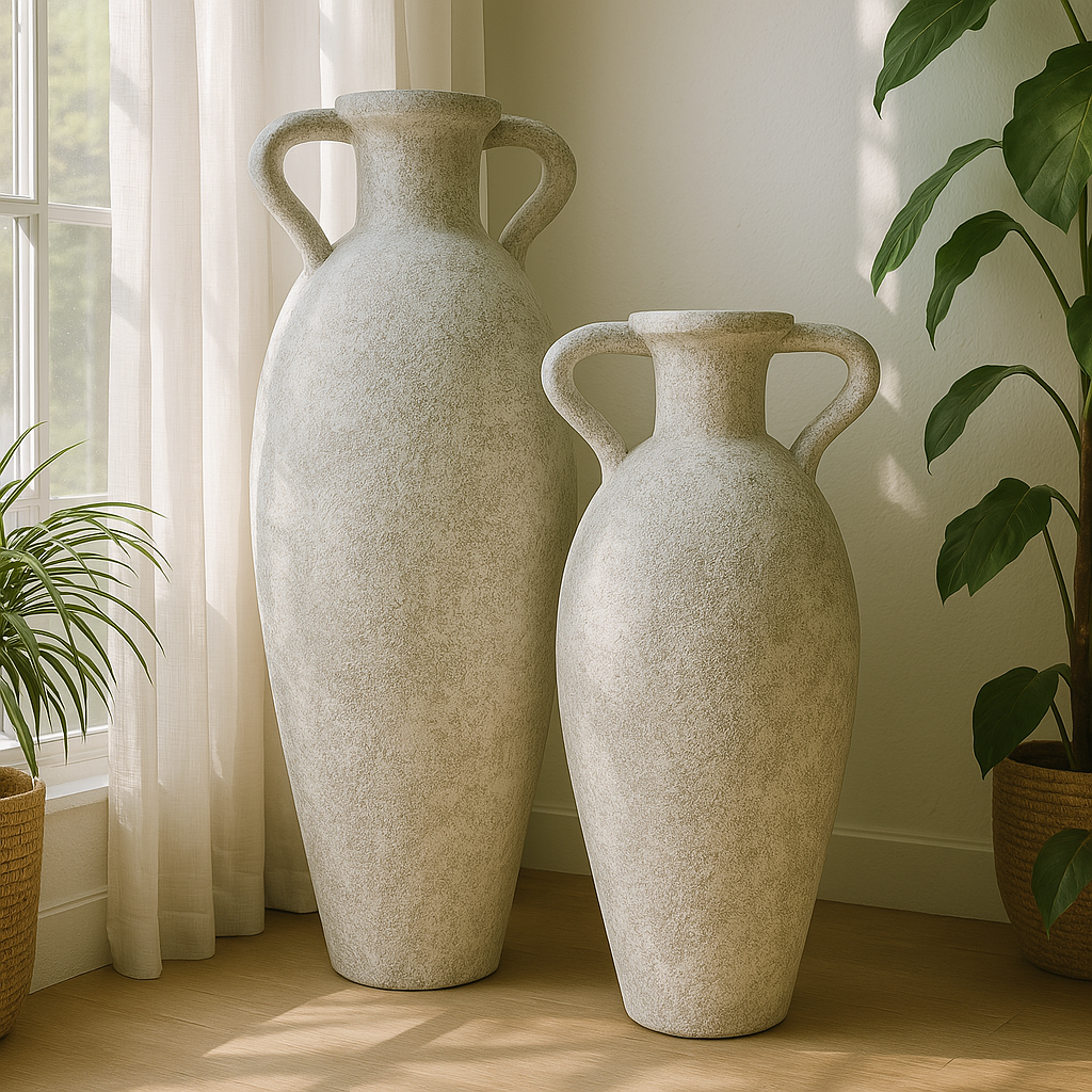 Capri Pot (White Wash Grey)