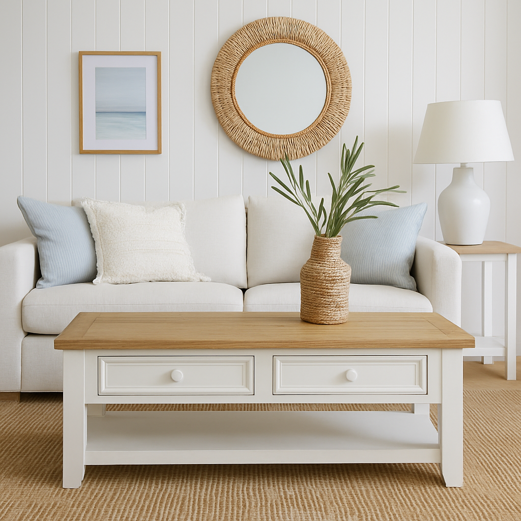 Beach House 2 Drawer Coffee Table