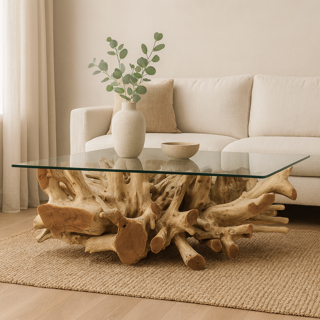 Teak Root Square Coffee Table