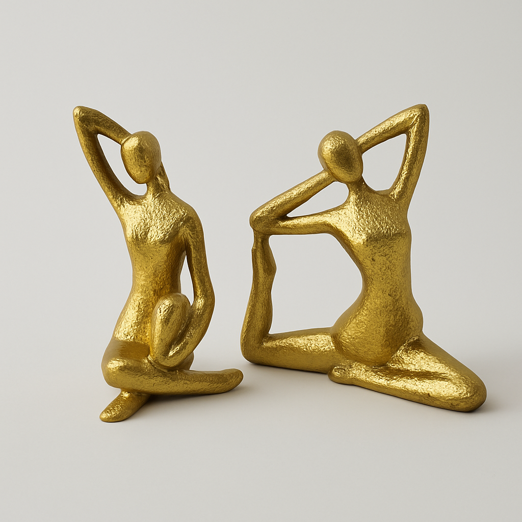 Set of 2 Gold Ladies