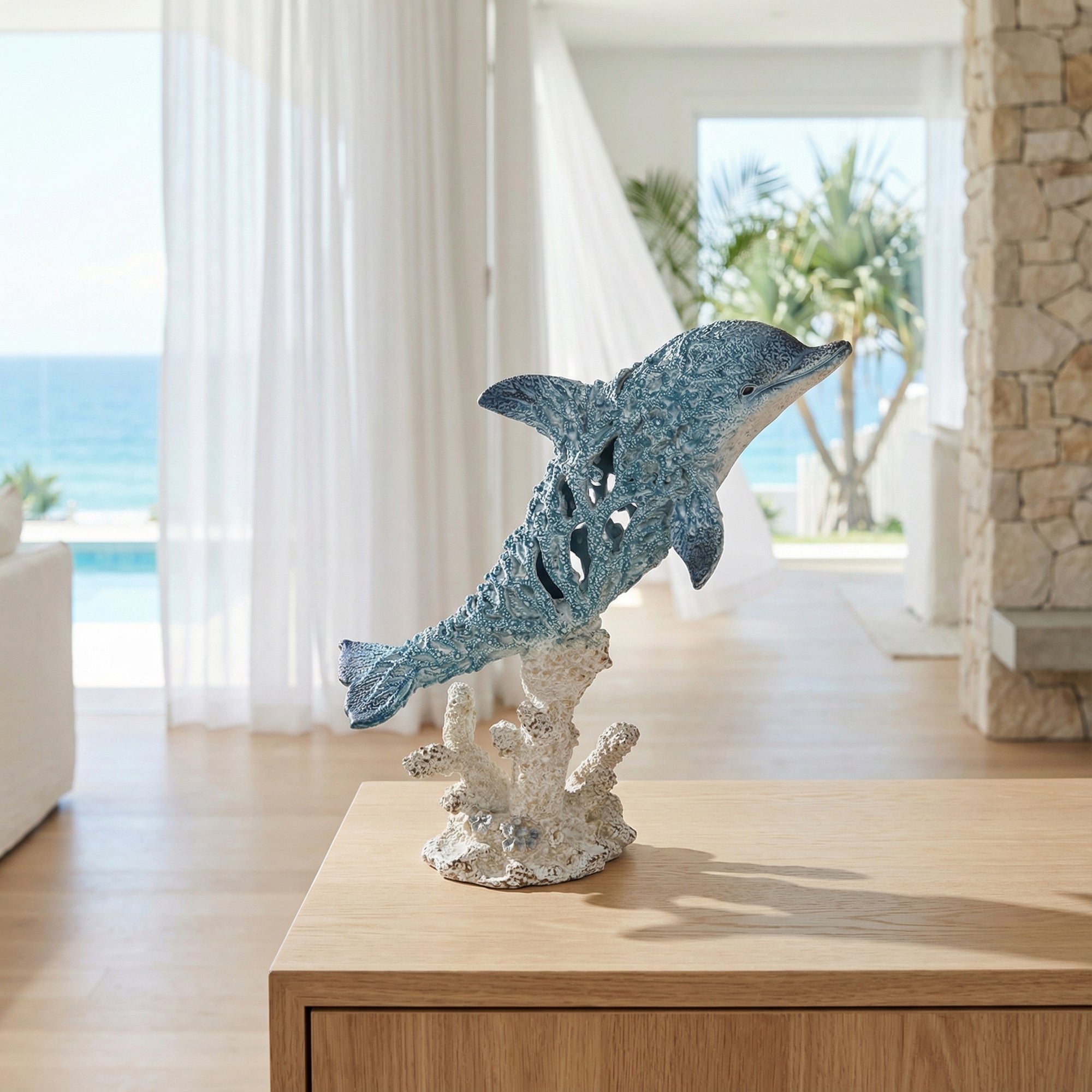 Coral Texture Dolphin