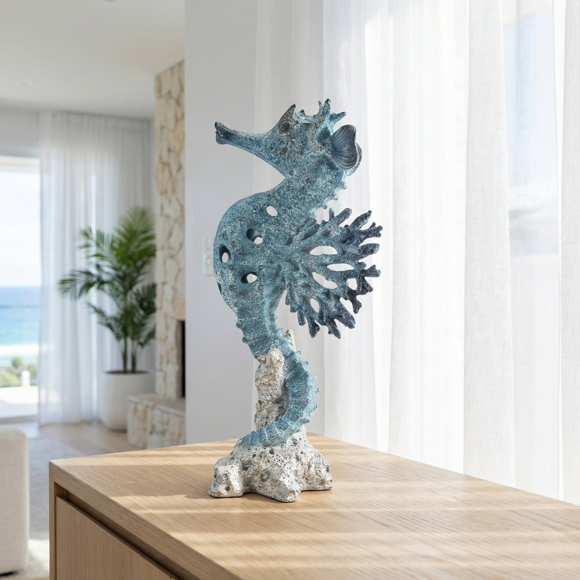 Coral Texture Seahorse