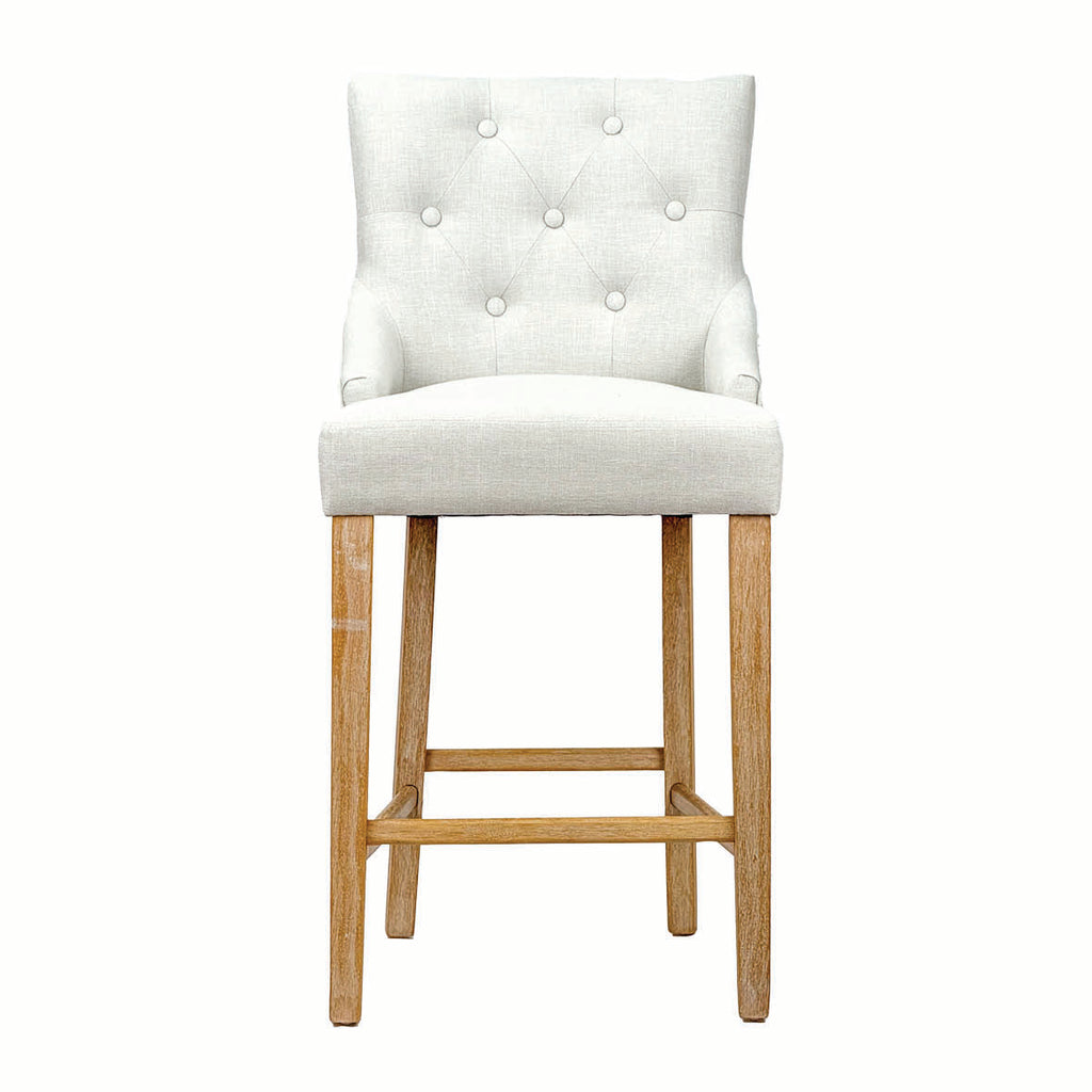 Neutral Wingback Breakfast Stool