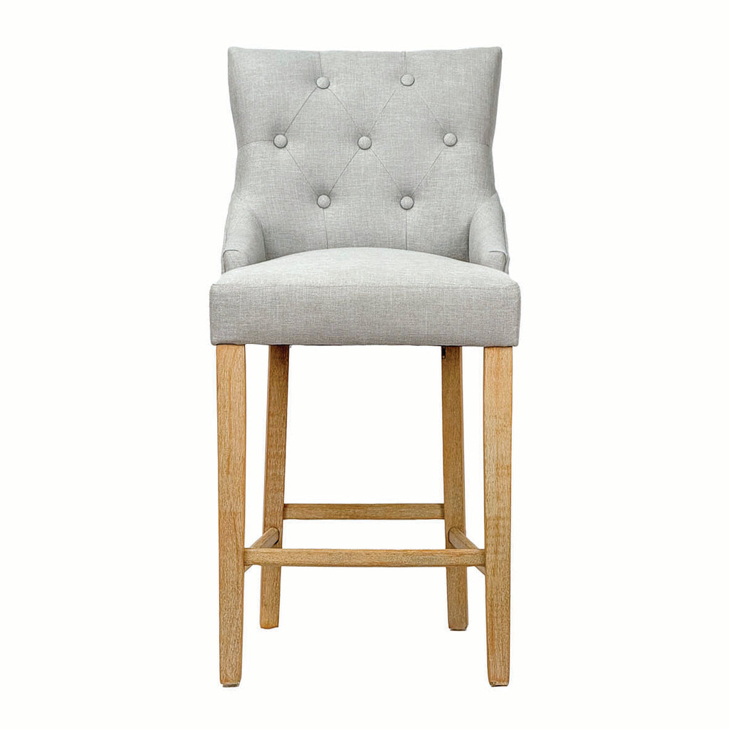 Grey Wingback Breakfast Stool