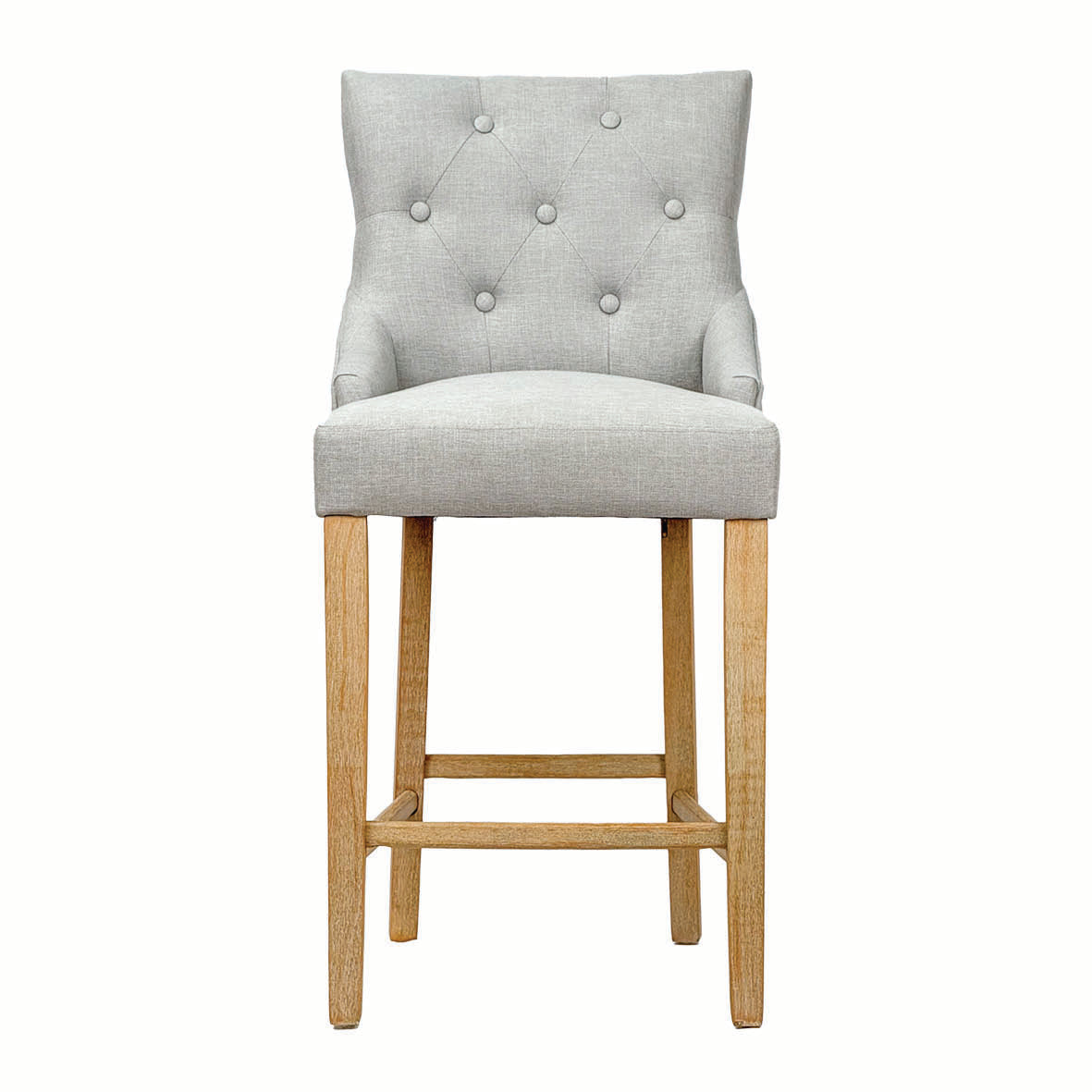 Grey Wingback Breakfast Stool