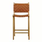 Miami Tan Leather Stool