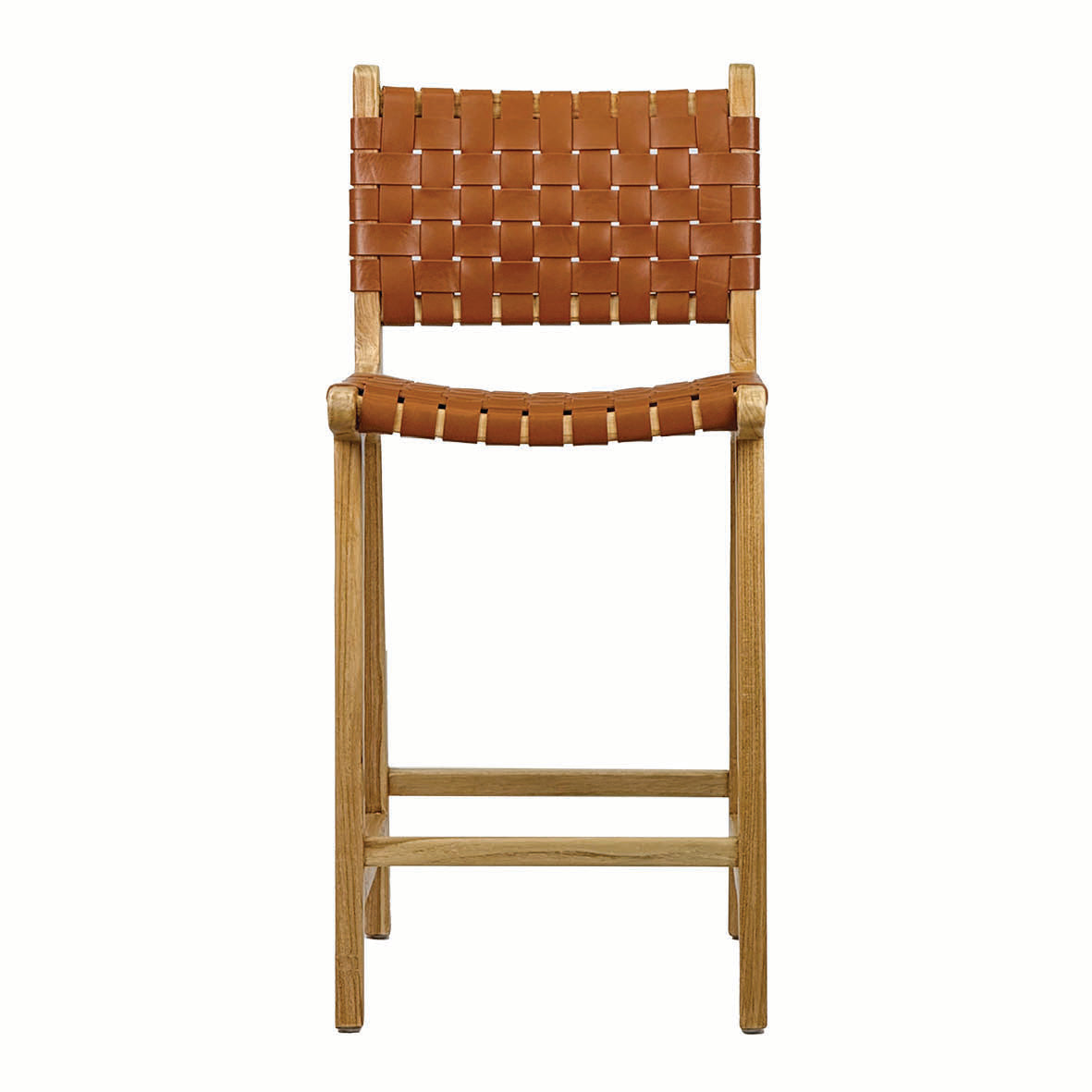 Miami Tan Leather Stool