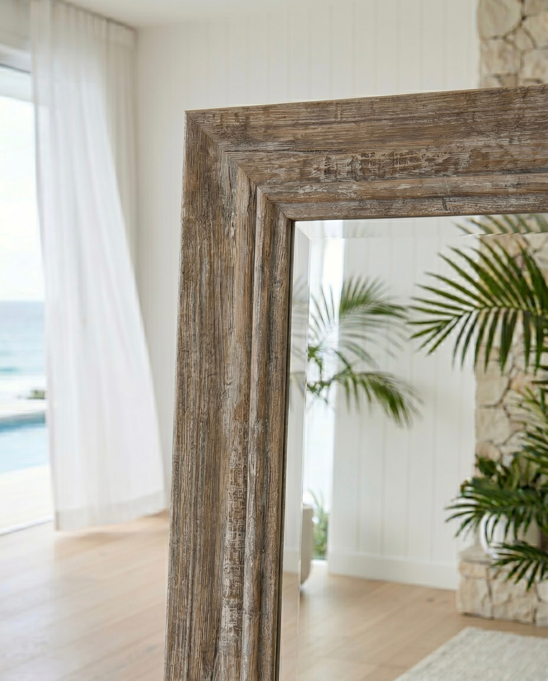 Skinny Driftwood Mirror