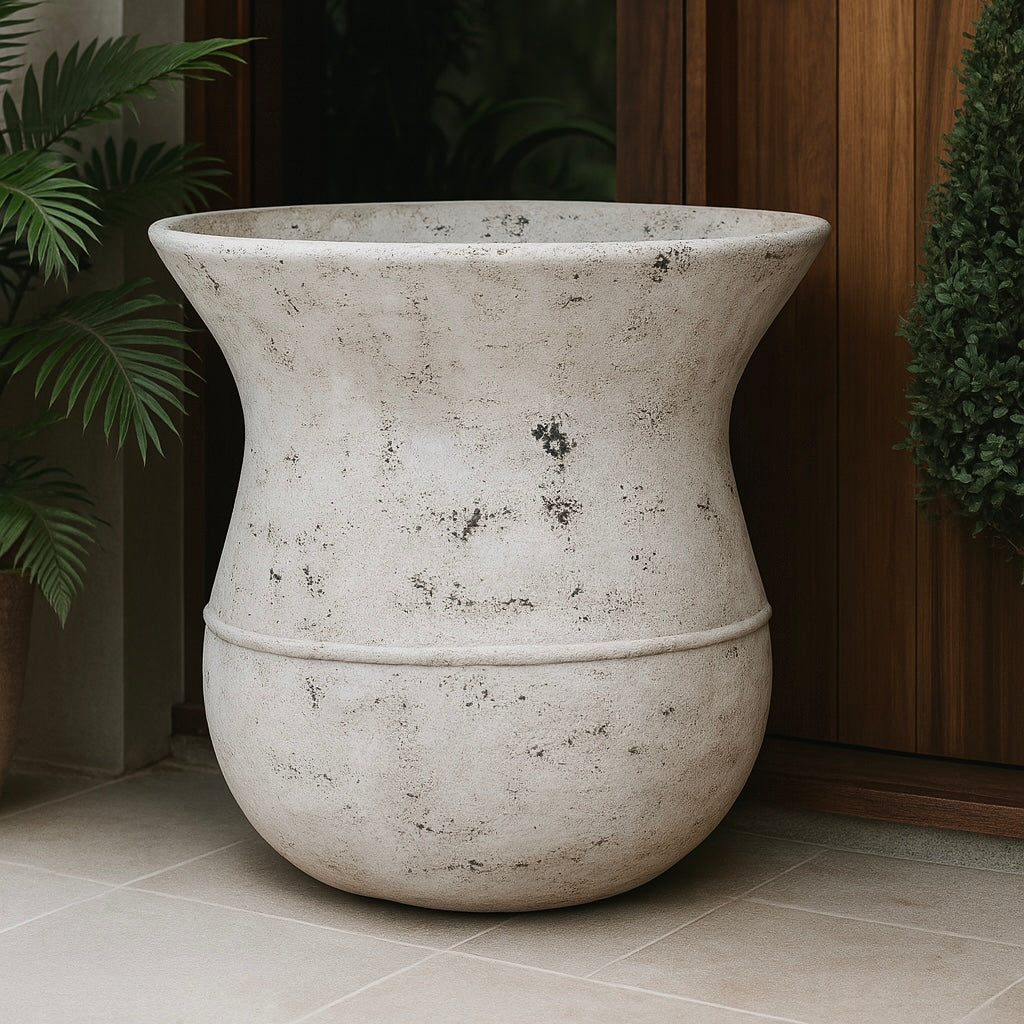Melora Antique White Pot