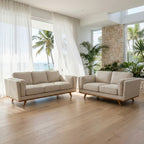 Easton 3 Seater Bone