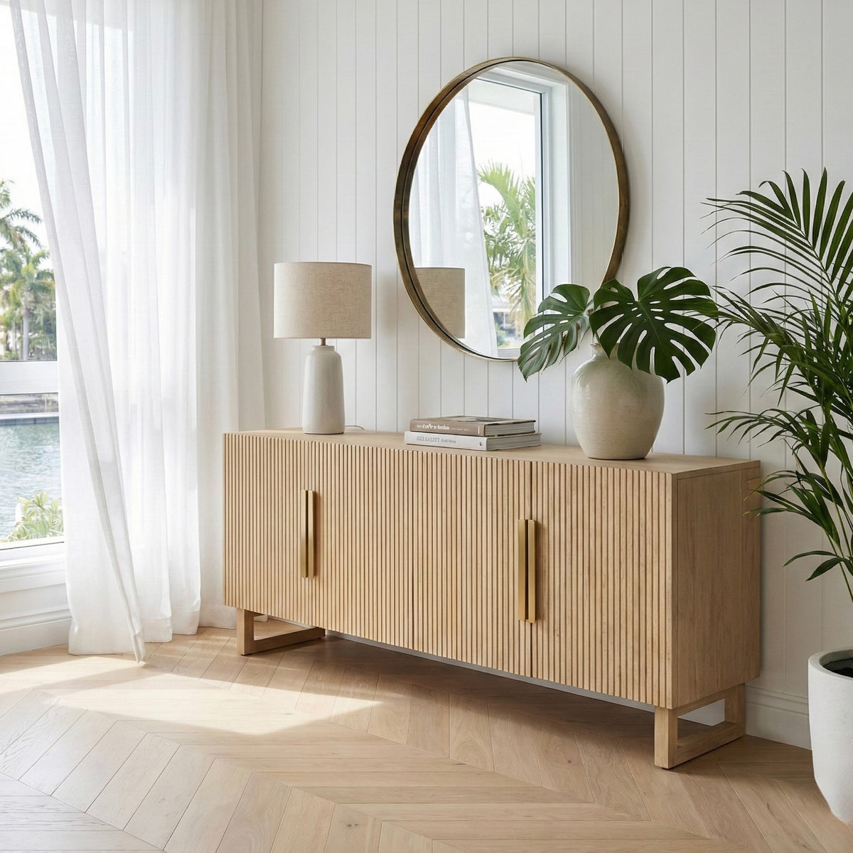 Burleigh Large Fluted Buffet – The Outlet Homewares & Furniture
