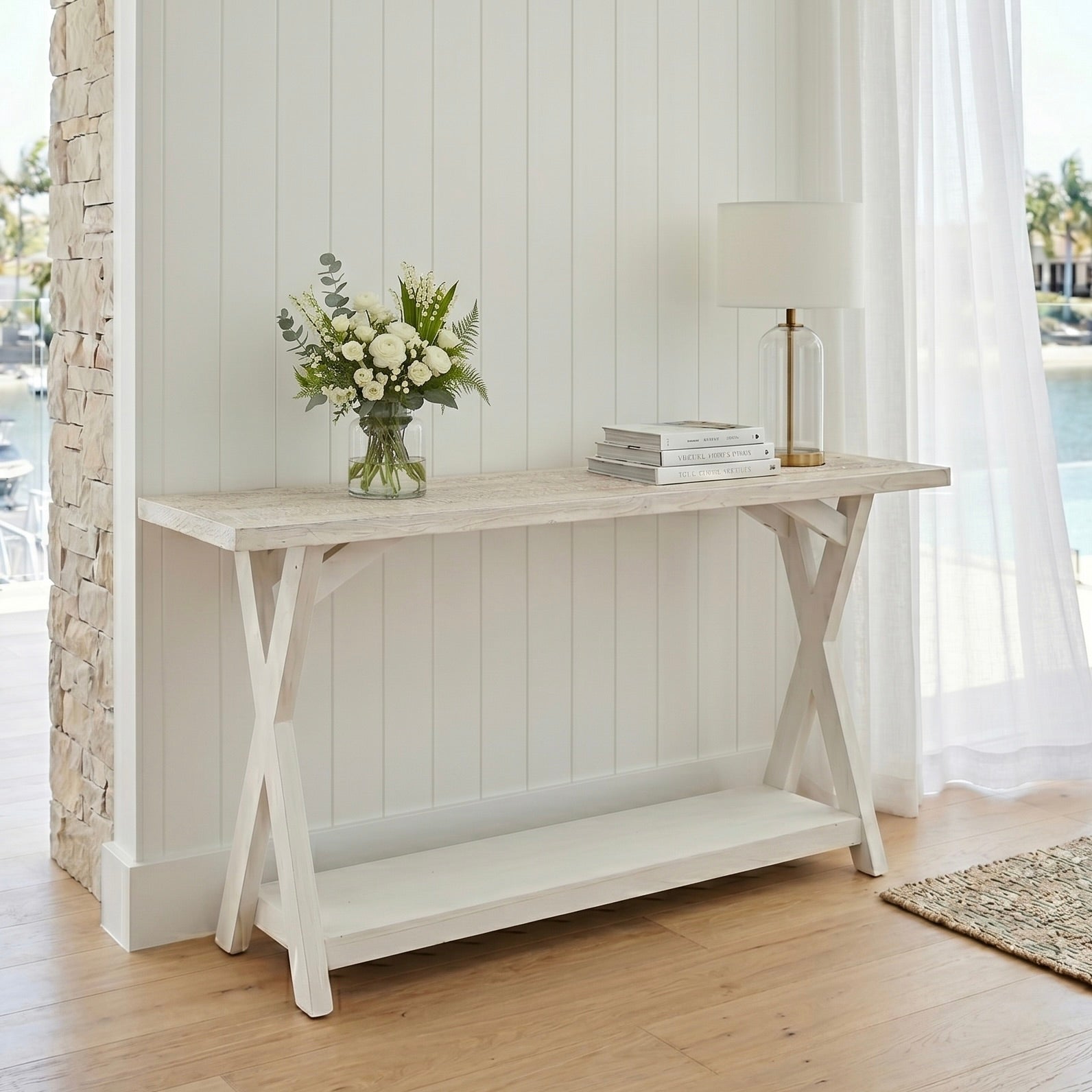 Noosa Cross Leg Console Table