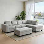 Brighton Chaise Lounge + Ottoman (Elephant)