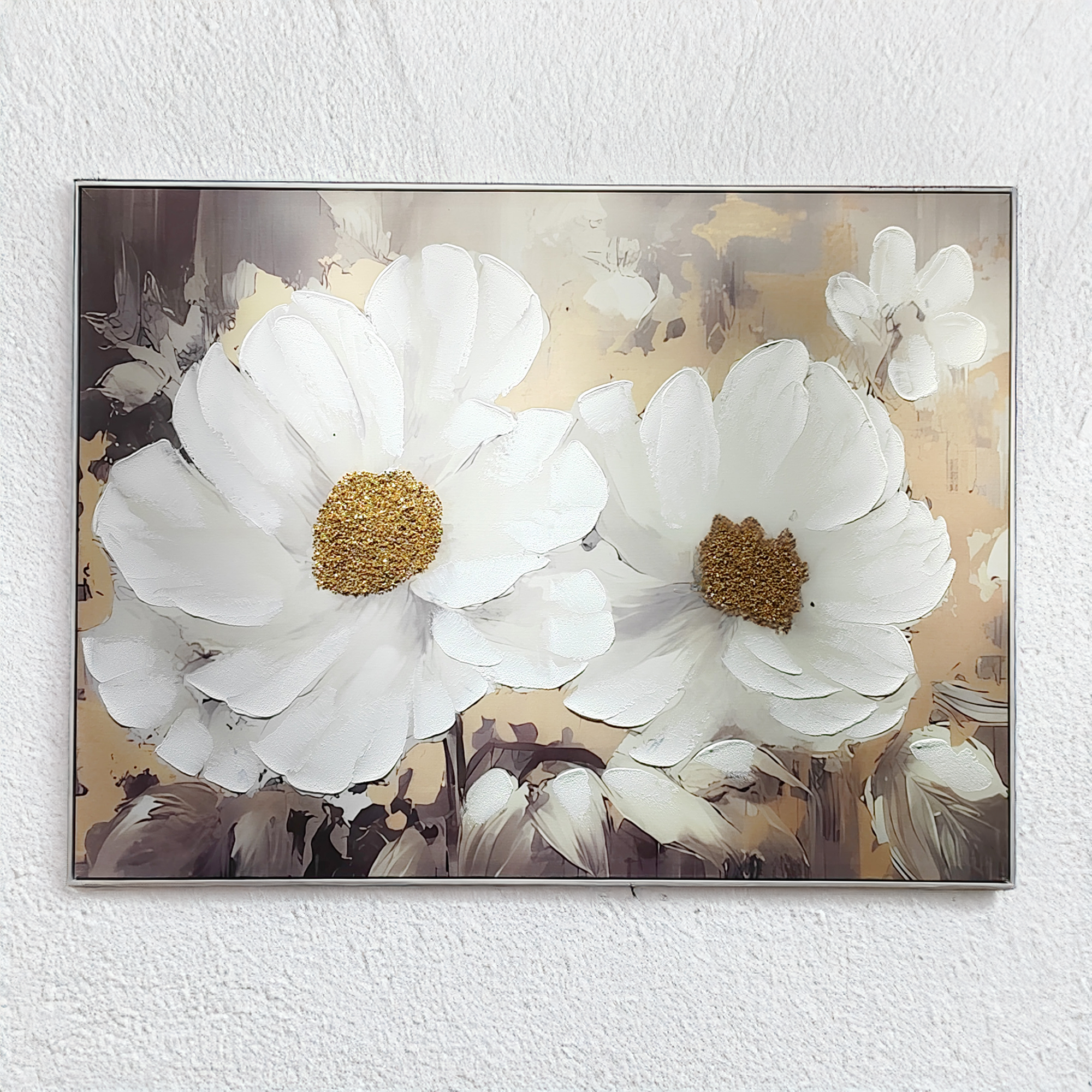 Gold Peony Canvas Art