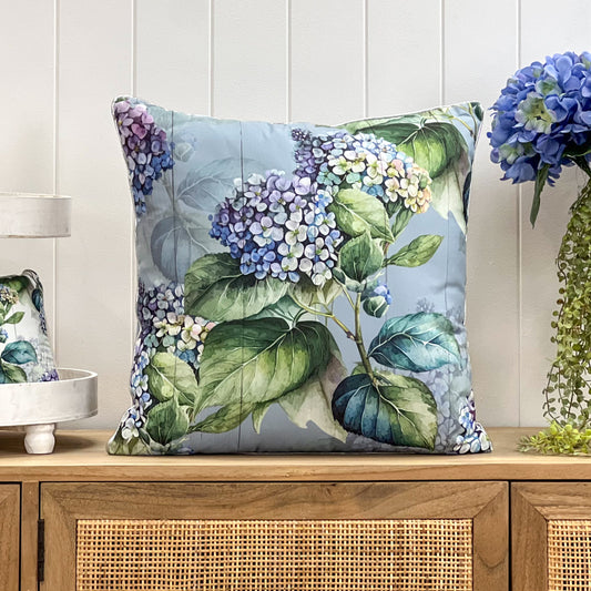 Blue Hydrangea Cushion