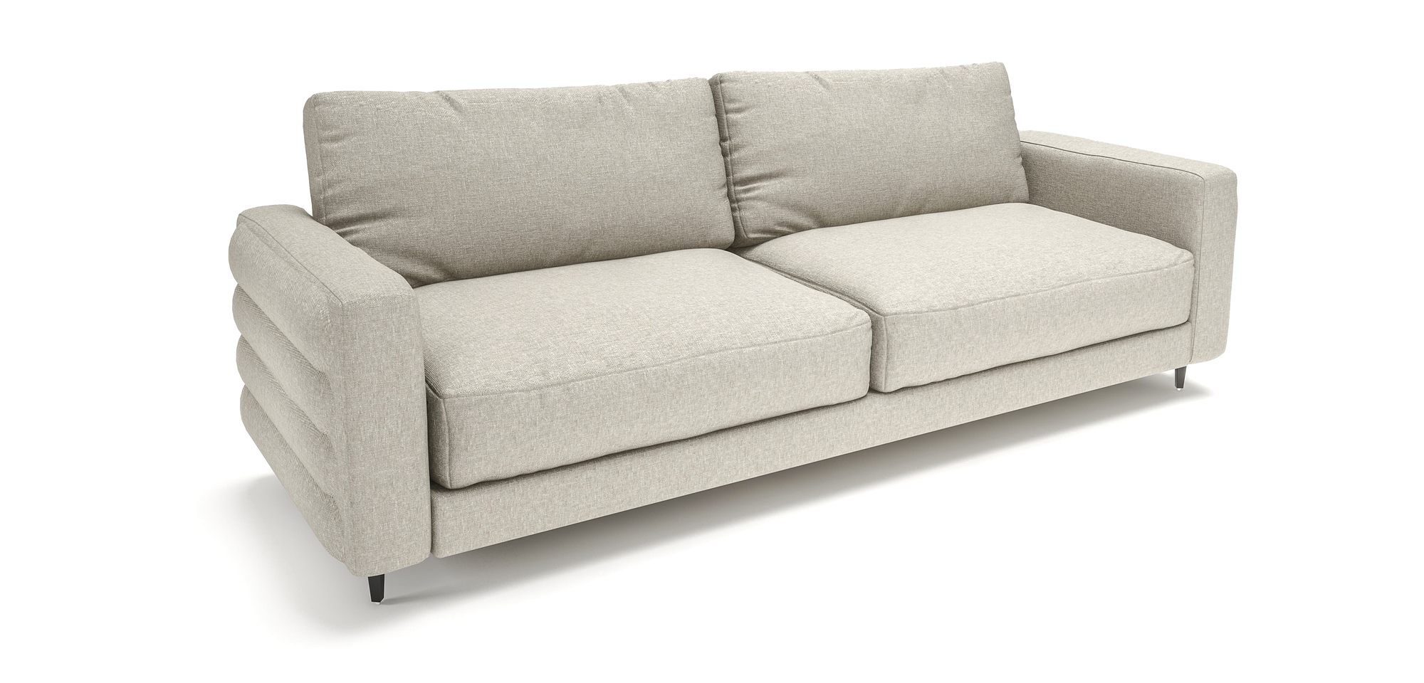 Luka Beige 3 Seater