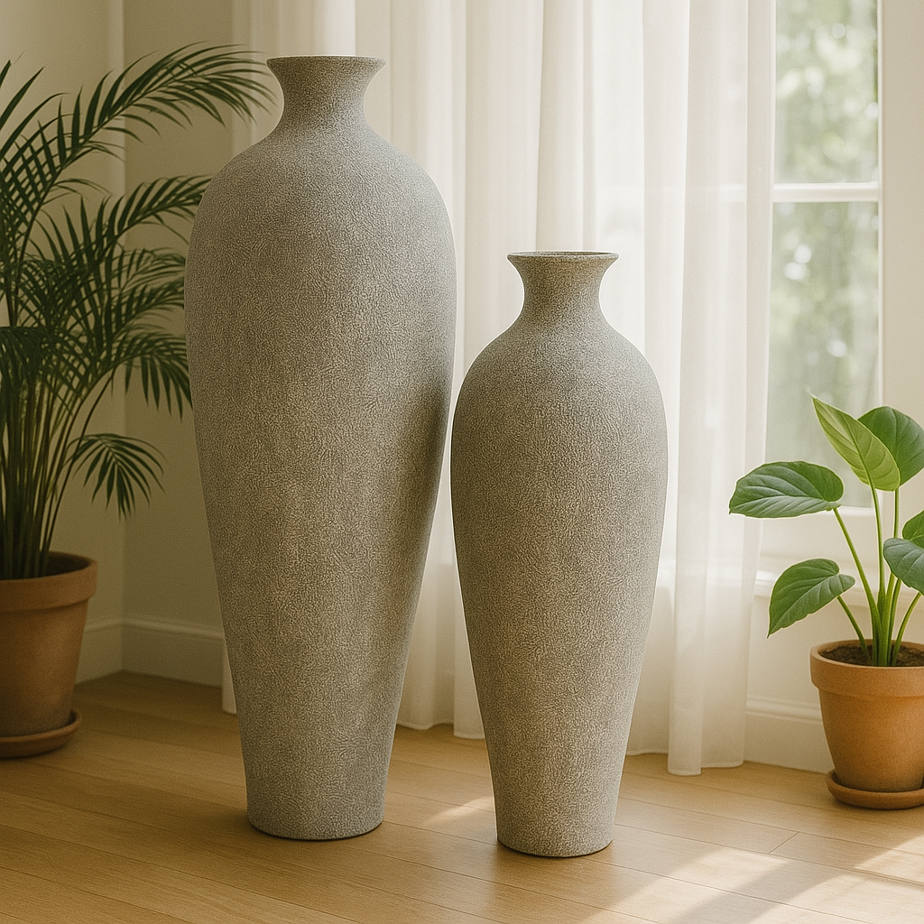Malino Pot (White Wash Grey)
