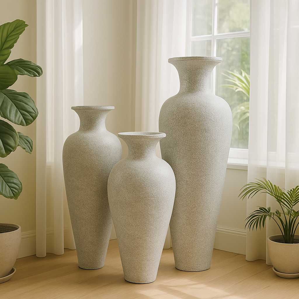 Naples Pot (White Wash Grey)