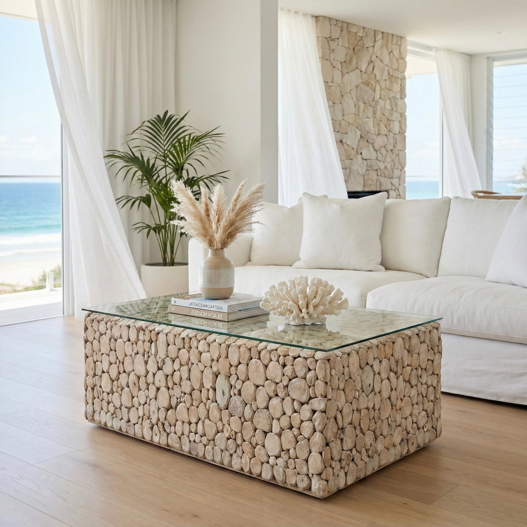 Coral Rectangle Coffee Table
