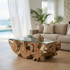 Teak Root Rectangle Coffee Table