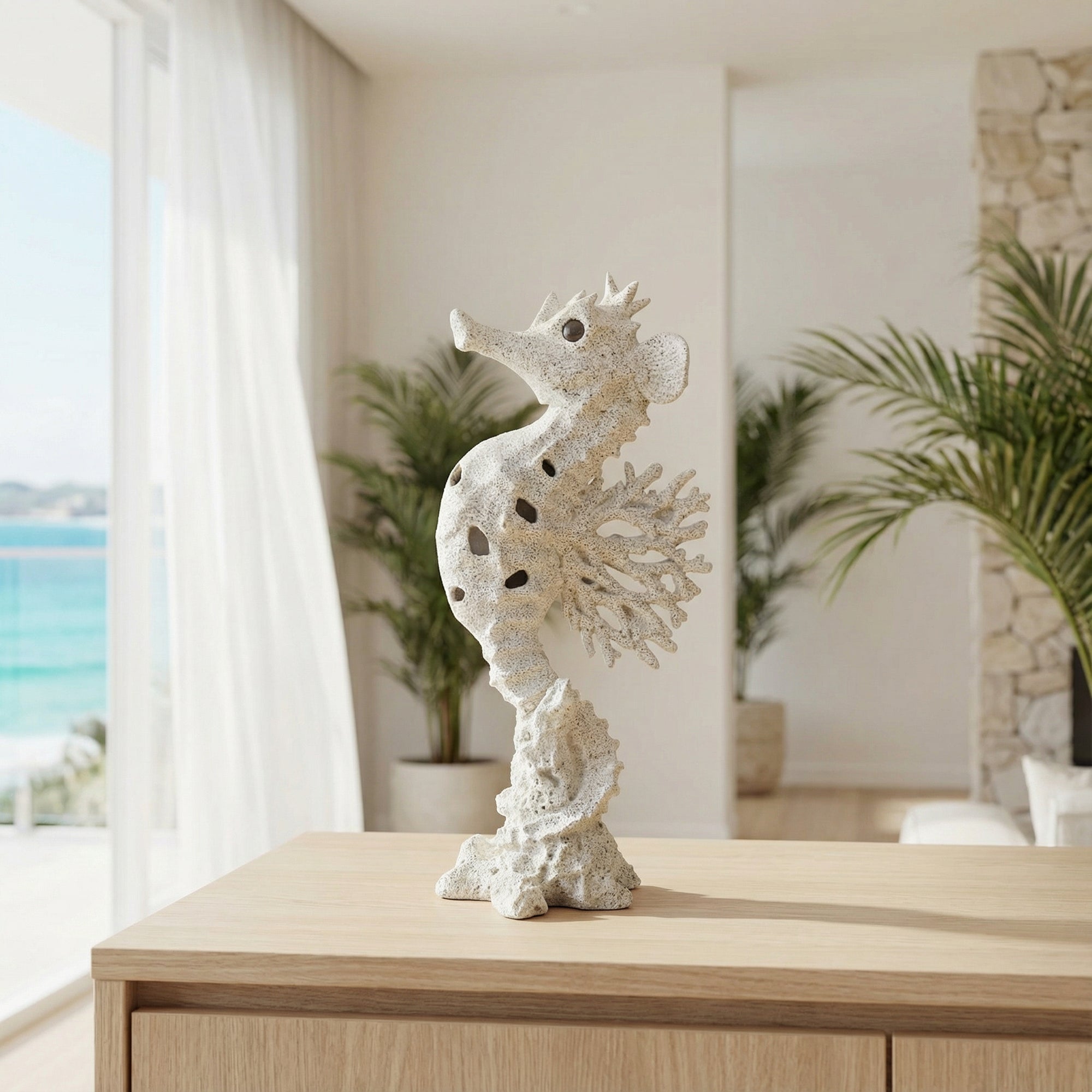 Beige Coral Seahorse