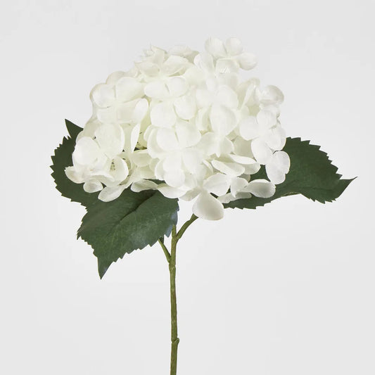 White Hydrangea Stem (62cm)