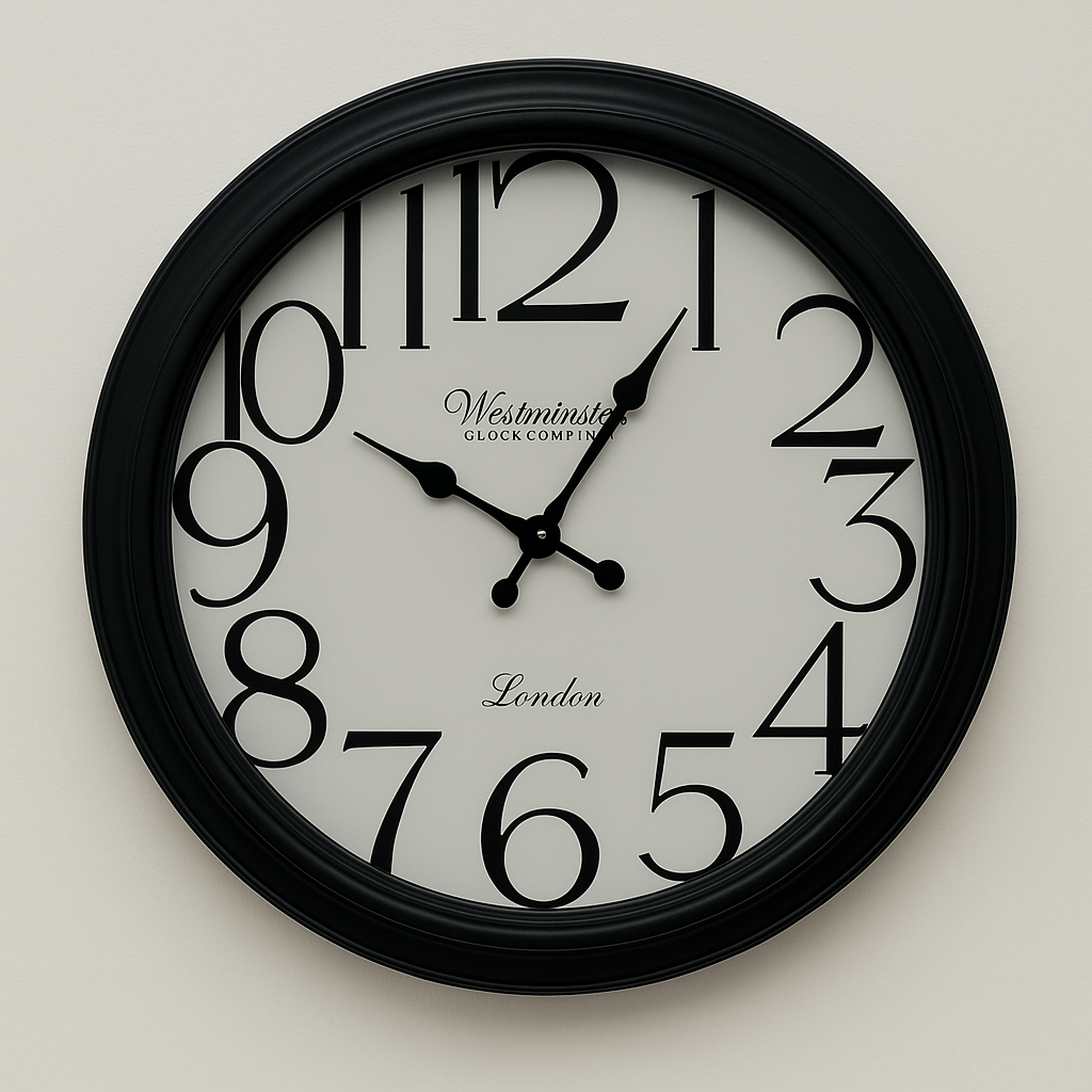 Traditional Black Clock