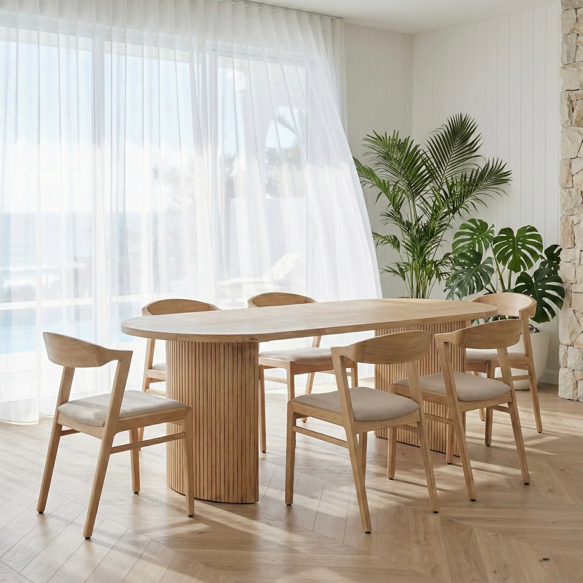 Burleigh Small Fluted Dining Table