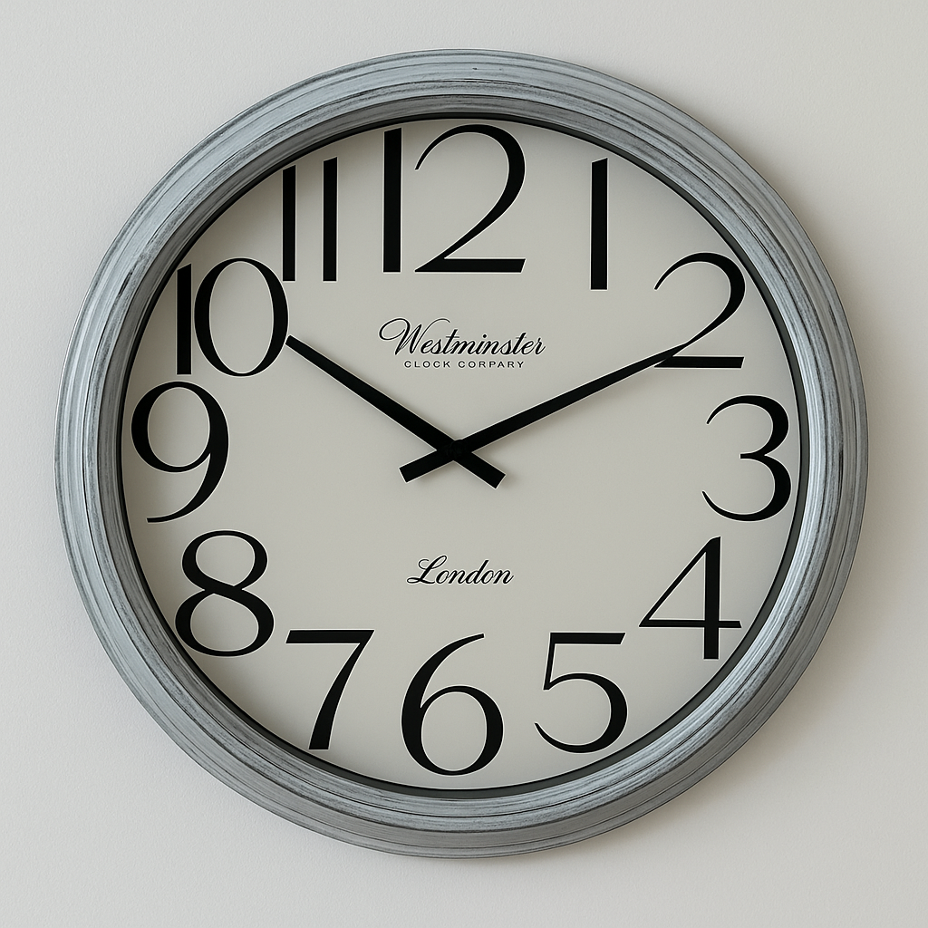 Traditional White Clock