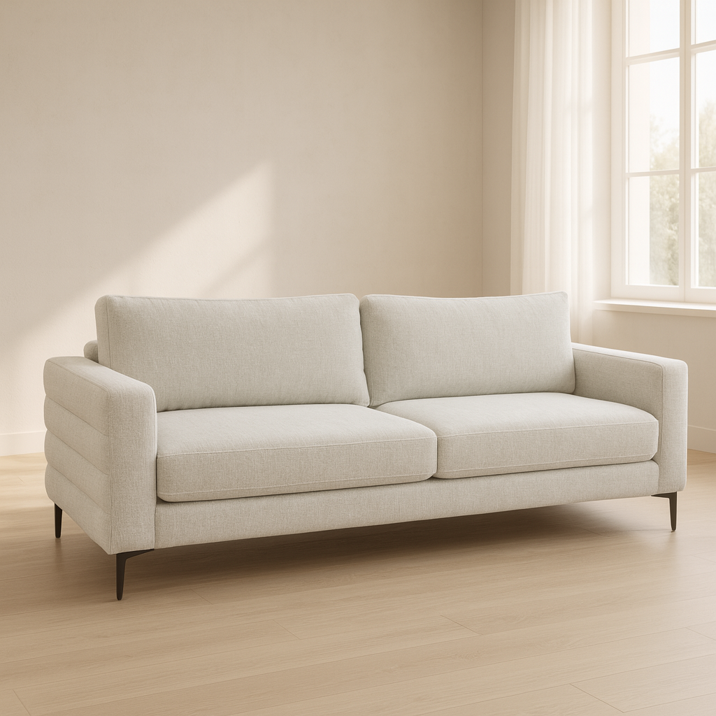 Luka Beige 3 Seater