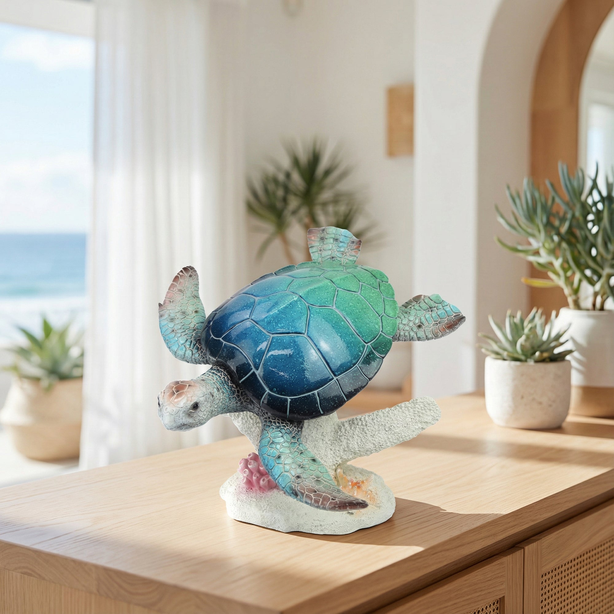 Large Turtle on Coral