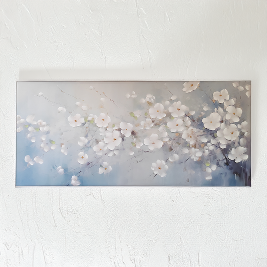 White Blossom Canvas Art