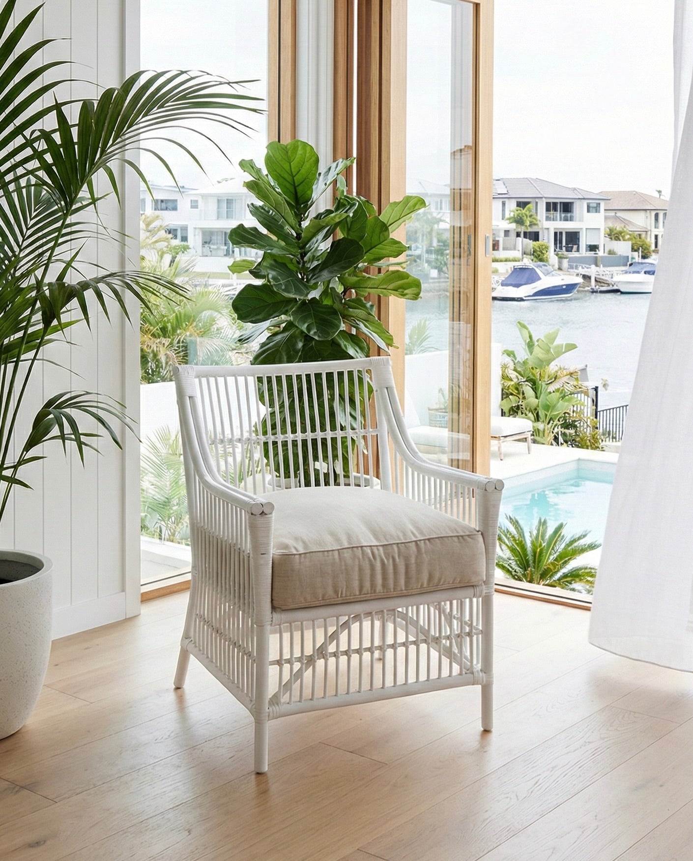 White Hamptons Chair