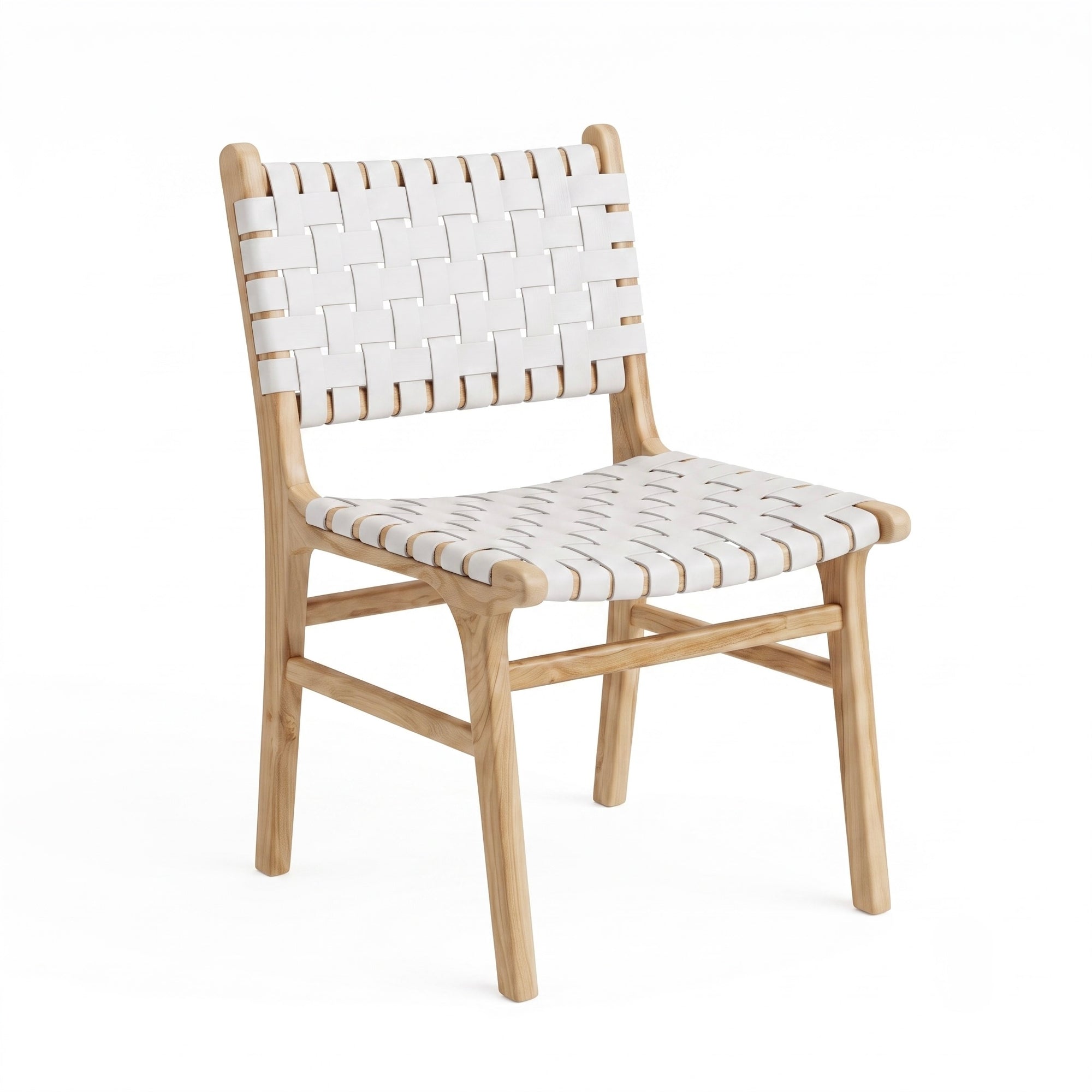 Miami White Leather Chair